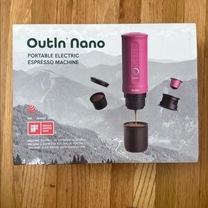 Outin Nano Portable Espresso Machine - NIB /Pink